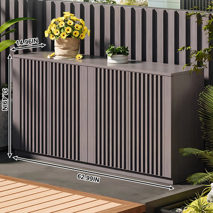 Aihm-Lon Large Outdoor Patio Storage Cabinet 51.18"-62.99"