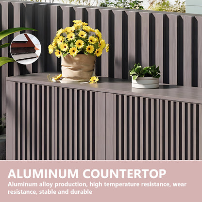 Aihm-Lon Large Outdoor Patio Storage Cabinet 51.18"-62.99"