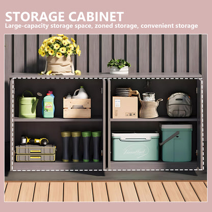 Aihm-Lon Large Outdoor Patio Storage Cabinet 51.18"-62.99"