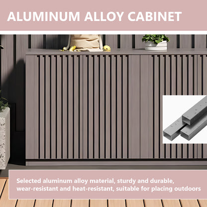 Aihm-Lon Large Outdoor Patio Storage Cabinet 51.18"-62.99"