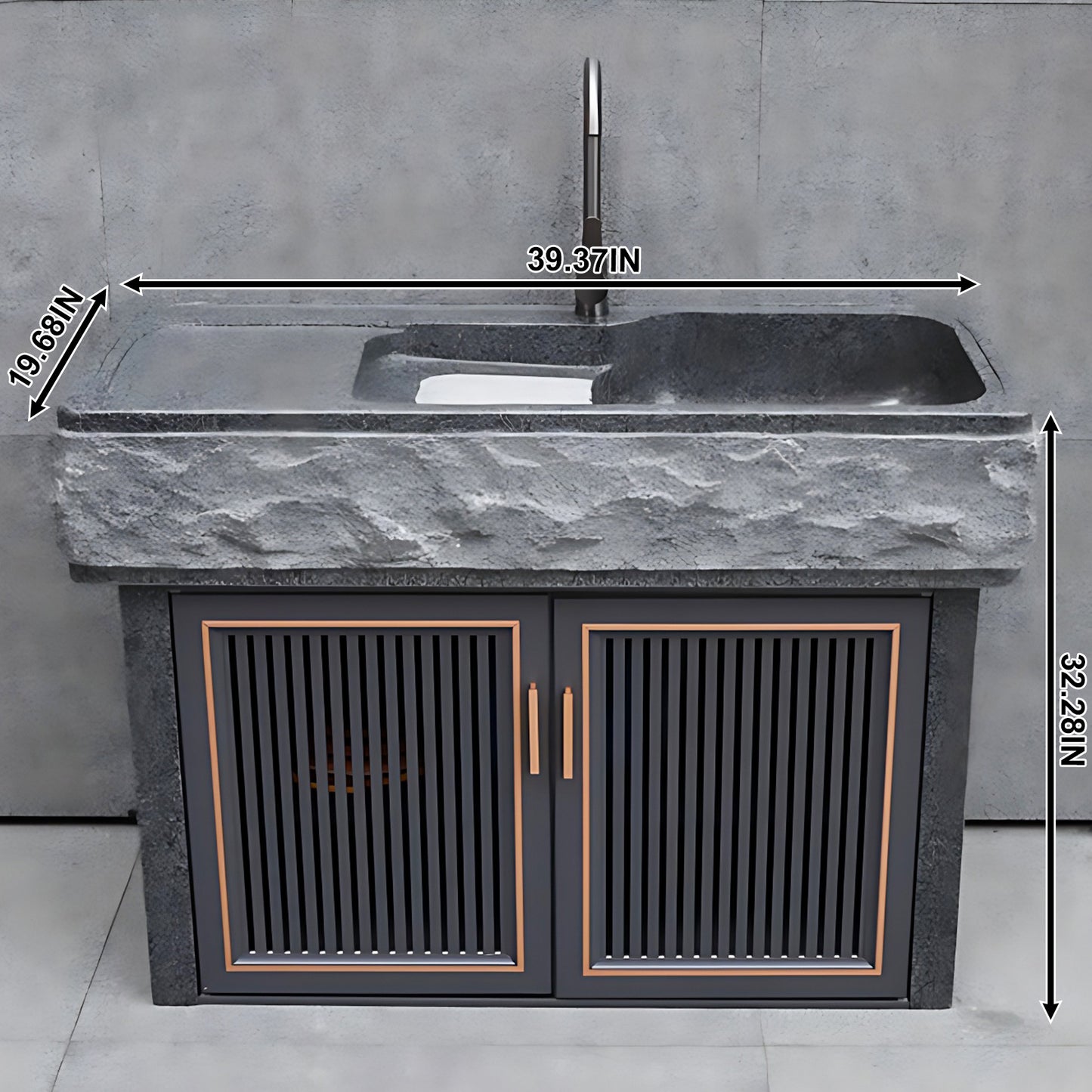 Aihm-Lon Outdoor Laundry Cabinets and Storage 39.37"-59.05"