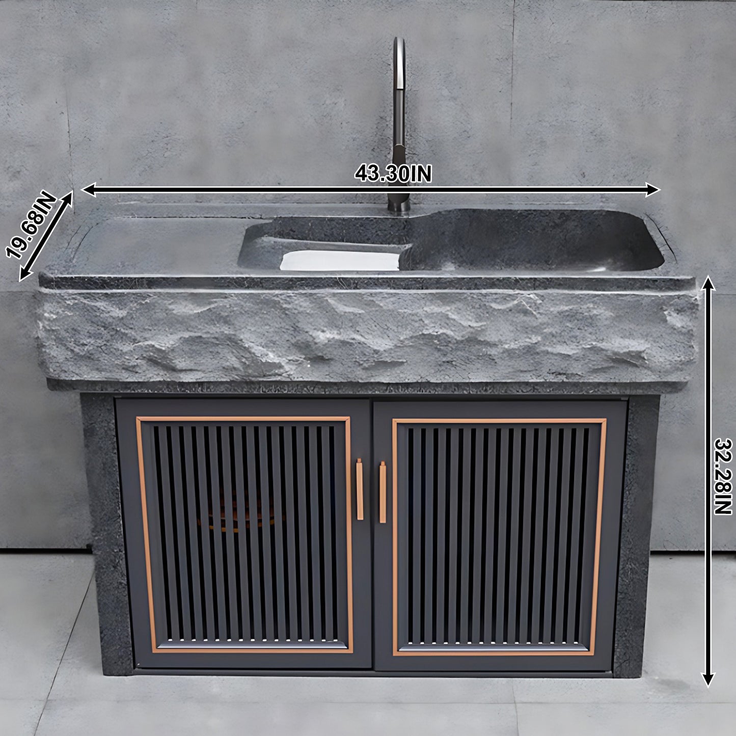 Aihm-Lon Outdoor Laundry Cabinets and Storage 39.37"-59.05"