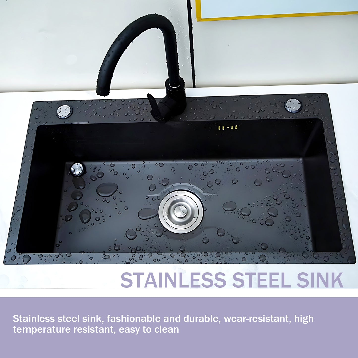 Aihm-Lon Outdoor Storage Cabinets with Stainless Steel Sink 55.11"-78.74"