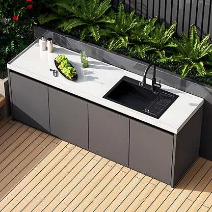 Aihm-Lon Outdoor Kitchen Storage Cabinet with Utility Cabinets 55.11"-78.74"