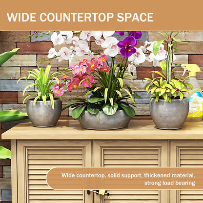 Aihm-Lon Outdoor Kitchen Cabinet with Lock and Sink 59.05"