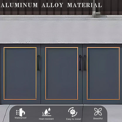 Aihm-Lon Outdoor Kitchen Cabinets with Double Sinks 47.24"-59.06"