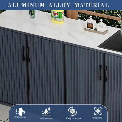 Aihm-Lon Aluminum Outdoor Kitchen Cabinets with Sink 62.99"
