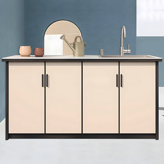 Aihm-Lon Outdoor Kitchen Cabinets with Sink Cabinet Storage 62.99"