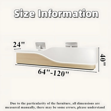 Aihm-Lon Reception Desk for Office Salon Hotel 64"-120"