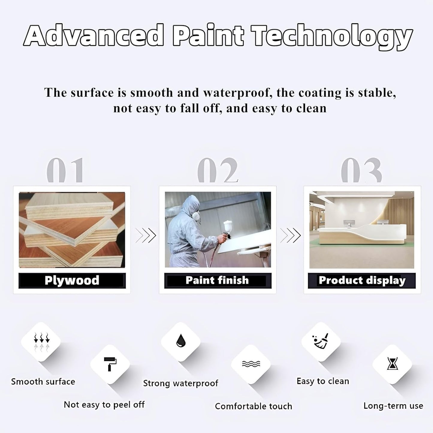 Aihm-Lon Reception Desk for Office Salon Hotel 64"-120"