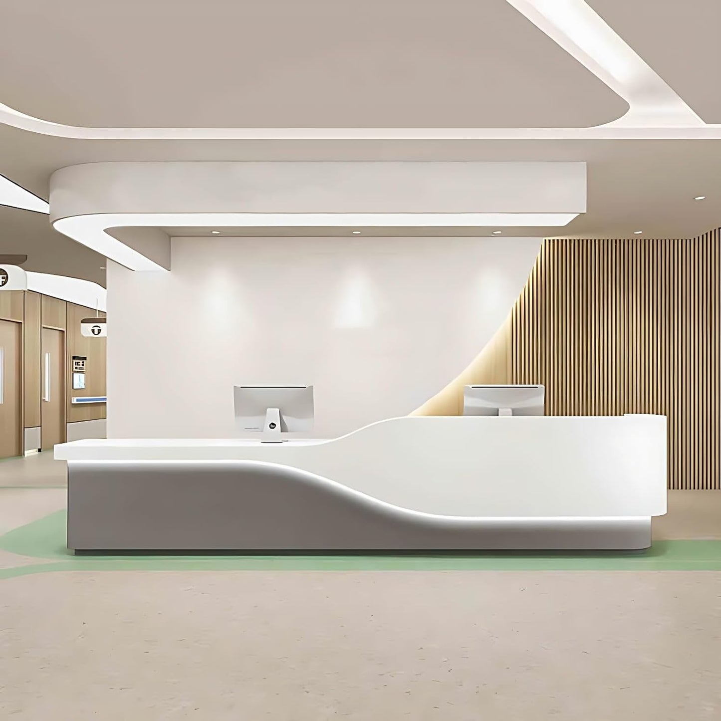 Aihm-Lon Reception Desk for Office Salon Hotel 64"-120"