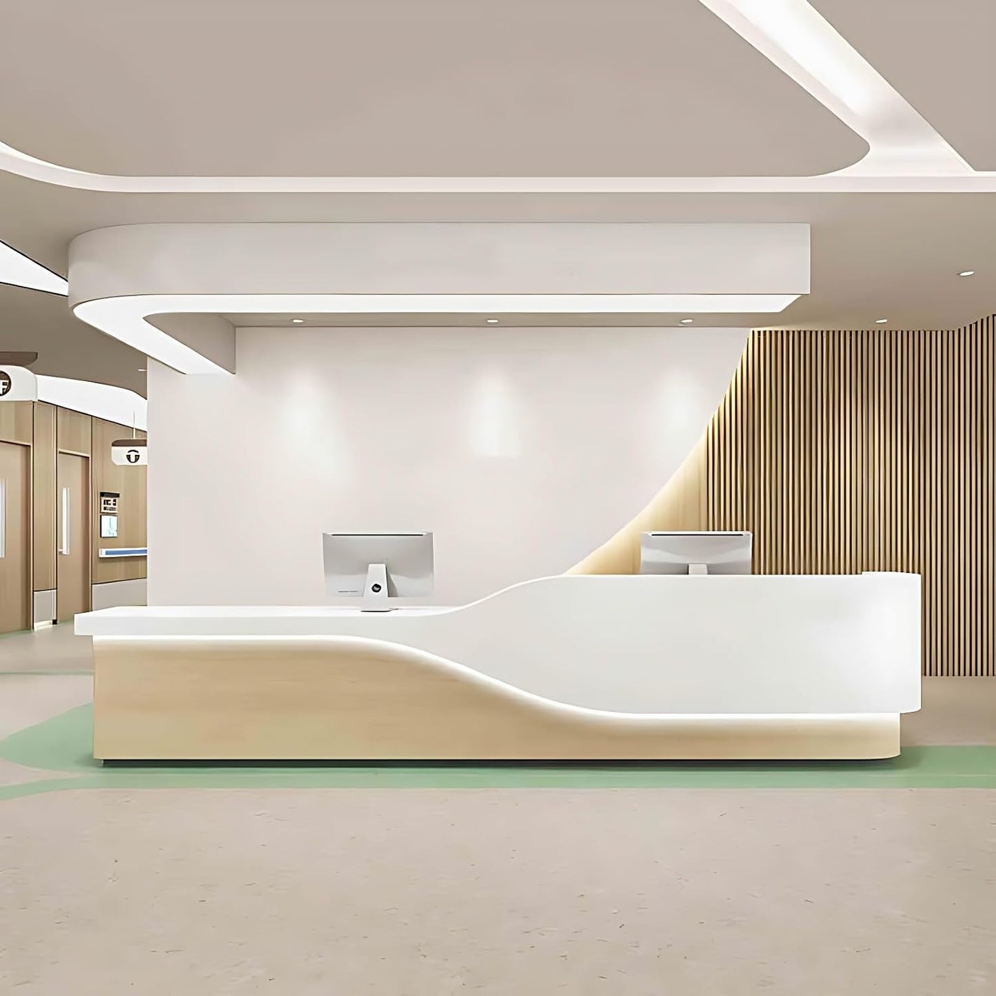 Aihm-Lon Reception Desk for Office Salon Hotel 64"-120"