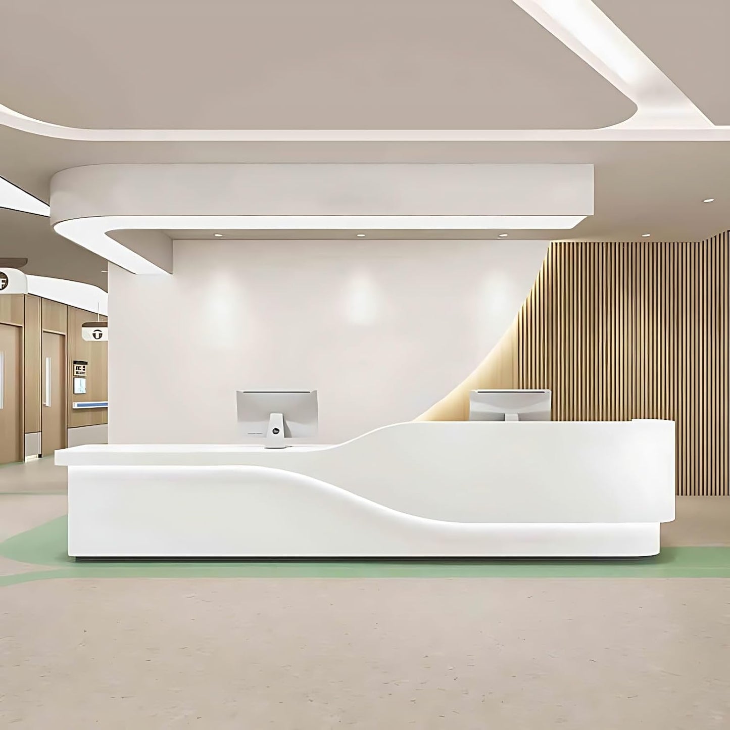 Aihm-Lon Reception Desk for Office Salon Hotel 64"-120"