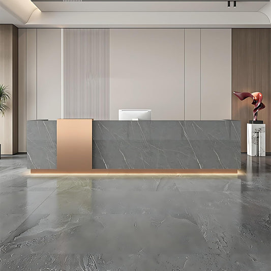 Aihm-Lon Reception Desk with Drawers for Office 64"-120"