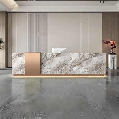 Aihm-Lon Reception Desk with Drawers for Office 64"-120"