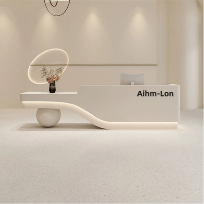 Aihm-Lon Reception Desk for Beauty Salon 72"-120"
