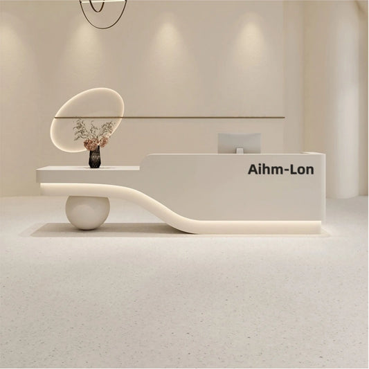 Aihm-Lon Reception Desk for Beauty Salon 72"-120"