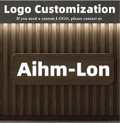 Aihm-Lon Front Desk Reception with Lighting Customizable Logo 64" -88"
