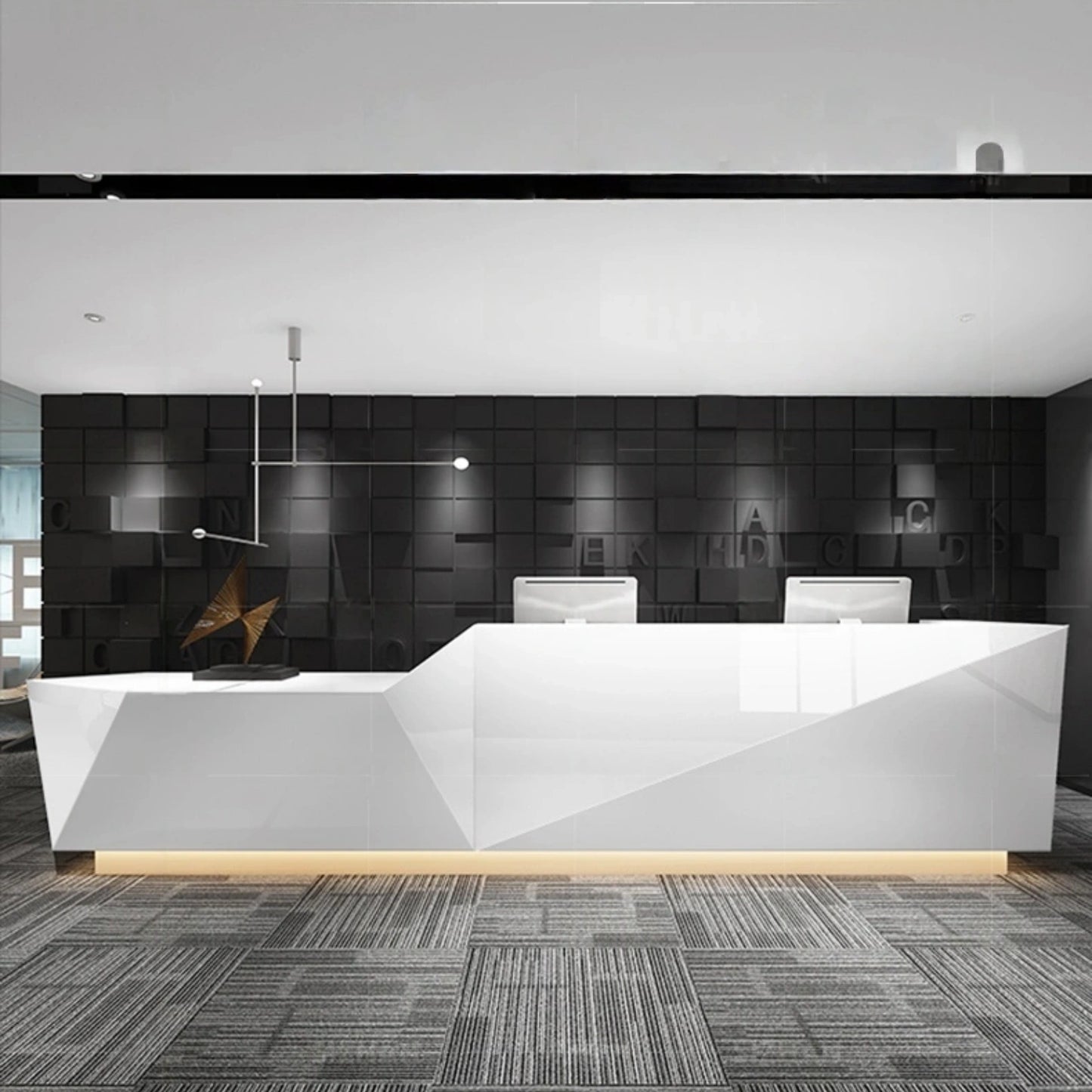Aihm-Lon Front Desk Reception with Lighting 63"-118"