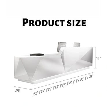 Aihm-Lon Front Desk Reception with Lighting 63"-118"