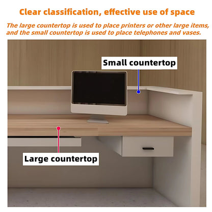 Aihm-Lon Reception Desk with Lighting for Office 64"-120"