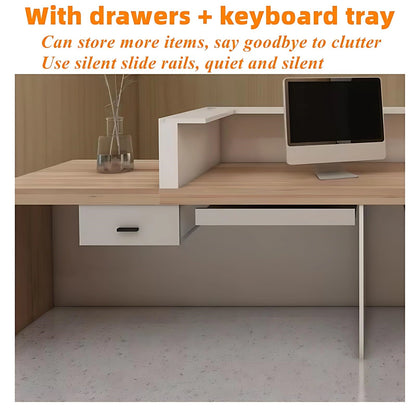 Aihm-Lon Reception Desk with Lighting for Office 64"-120"