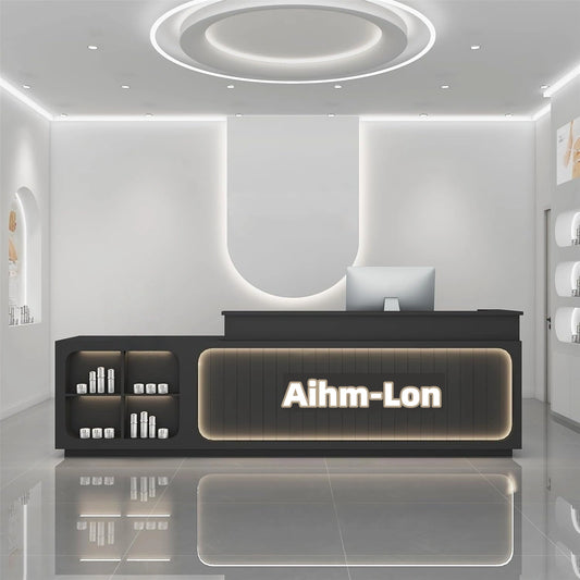 Aihm-Lon Reception Desk with Display Area 64"-88"