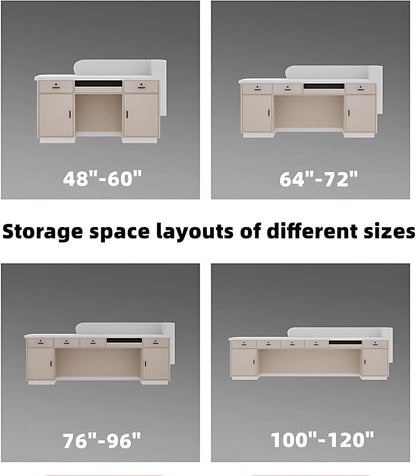 Aihm-Lon Reception Desk with Display Area 64"-88"