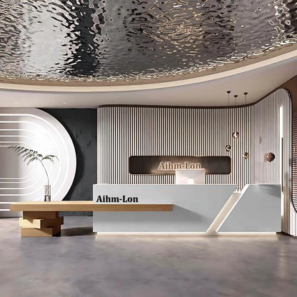 Aihm-Lon Elegant Reception Desk for Office Clothing Store 64"-120"