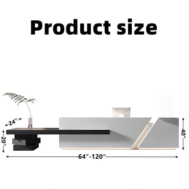 Aihm-Lon Elegant Reception Desk for Office Clothing Store 64"-120"