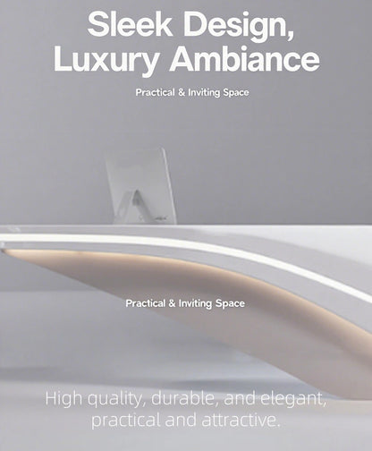 Aihm-Lon Reception Desk Customized Creative Irregular-Shaped Front Desk 87”-110”