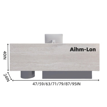 Aihm-Lon Small Size Reception Desk for Bar Counter Clothing Store 47"-95"