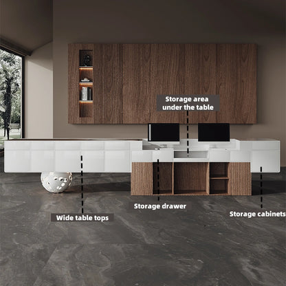 Aihm-Lon Reception Desk with Unique Spherical Design for Hotel Lobby 71"-110"