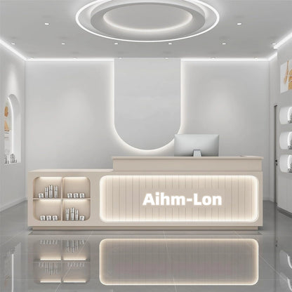 Aihm-Lon Reception Desk with Display Area 64"-88"