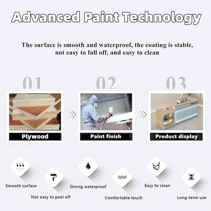 Aihm-Lon Office Reception Desk L-Shaped with Light 64"-120"