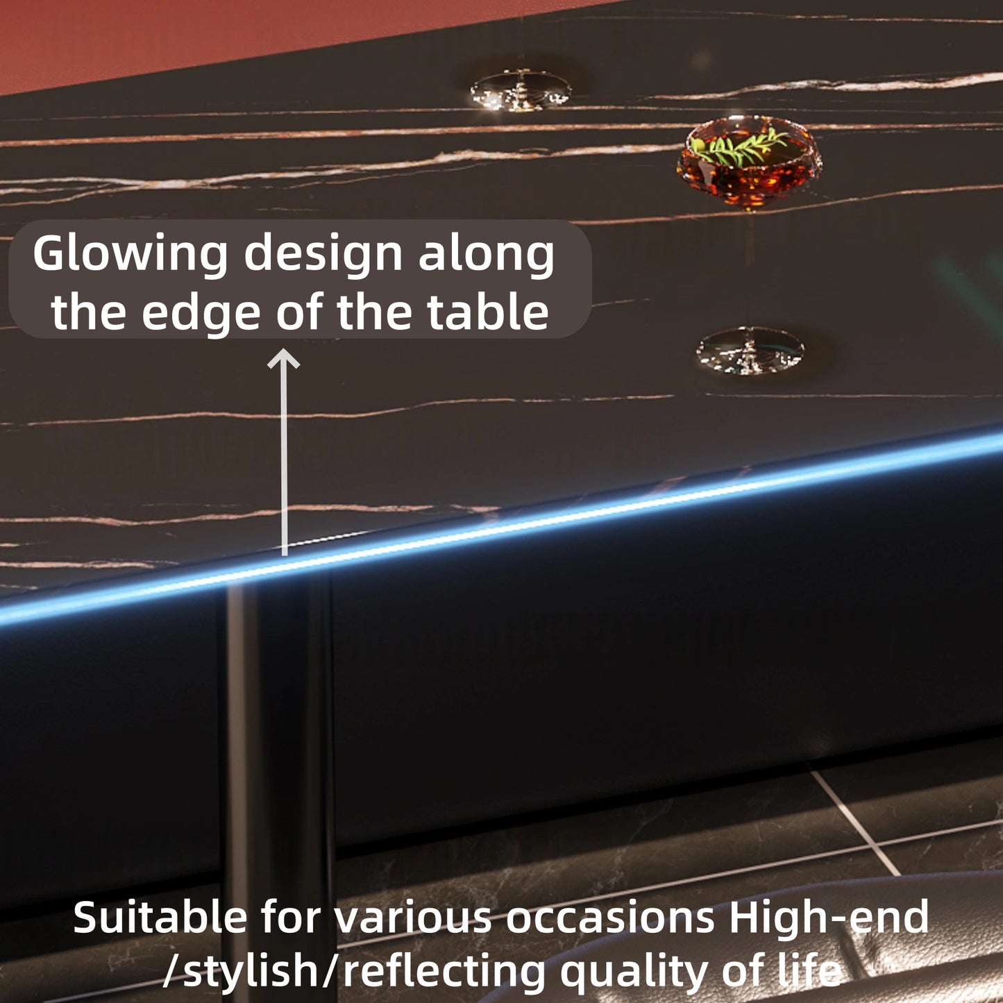 Aihm-Lon Commercial Use Sofa Set with Table for Restaurant Bar 47"