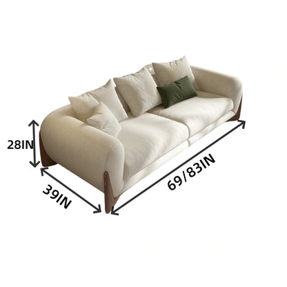 Aihm-Lon Modern Sofa Set with Coffee Table and Chair for Living Room 30"-83"