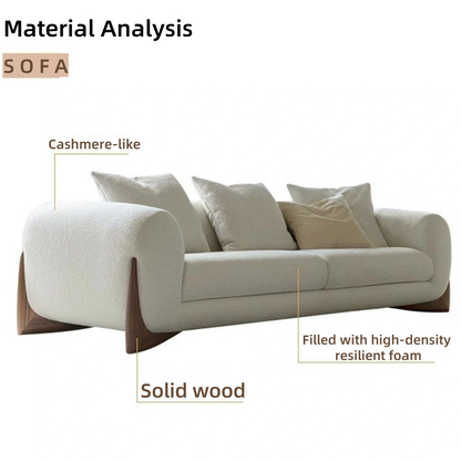 Aihm-Lon Modern Sofa Set with Coffee Table and Chair for Living Room 30"-83"