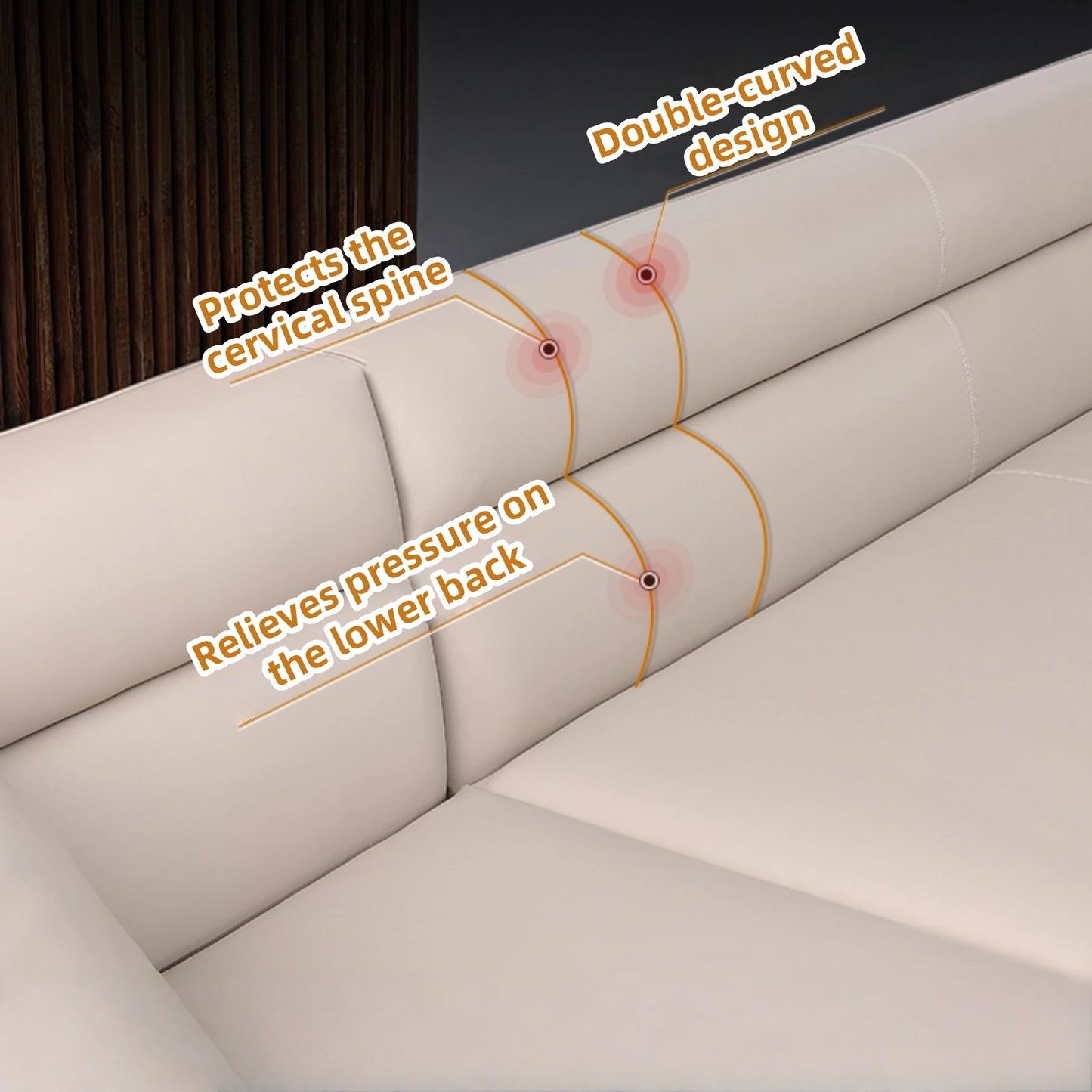 Aihm-Lon Minimalist Sofa Set with Small Corner with Coffee Table 139"