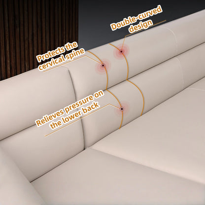 Aihm-Lon Minimalist Sofa Set with Small Corner with Coffee Table 139"