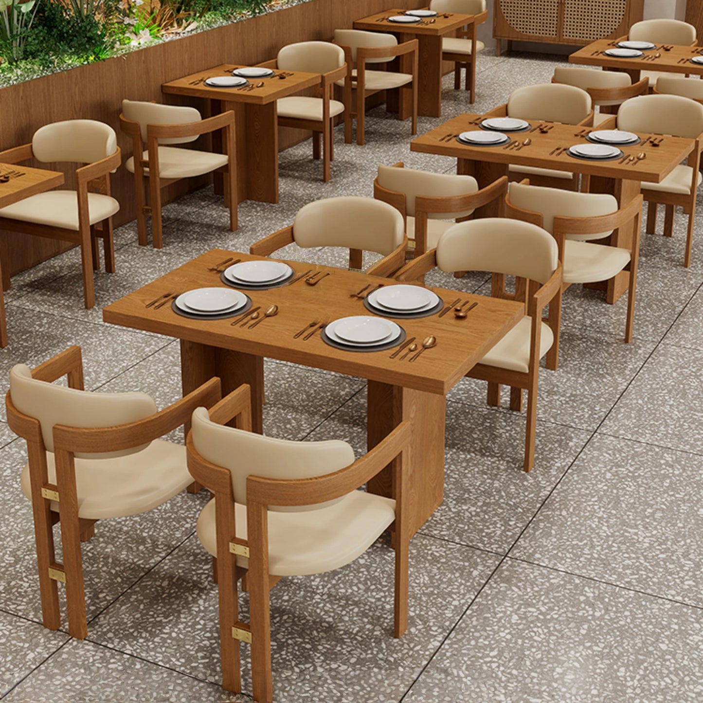 Aihm-Lon Semi-circular Booth Sofa Set Custom Size Restaurant for Commercial Use 22.4"-47"