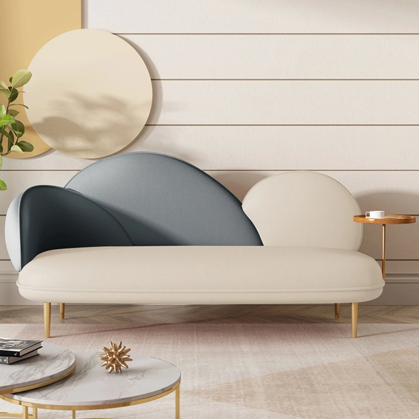 Aihm-Lon Sofa Set Creative Cloud Shape Suitable for Beauty Salons 33"-71"