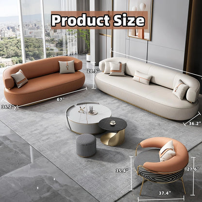 Aihm-Lon Commercial Use Sectional Sofa Set with with Coffee Table and Chair 67''-110''