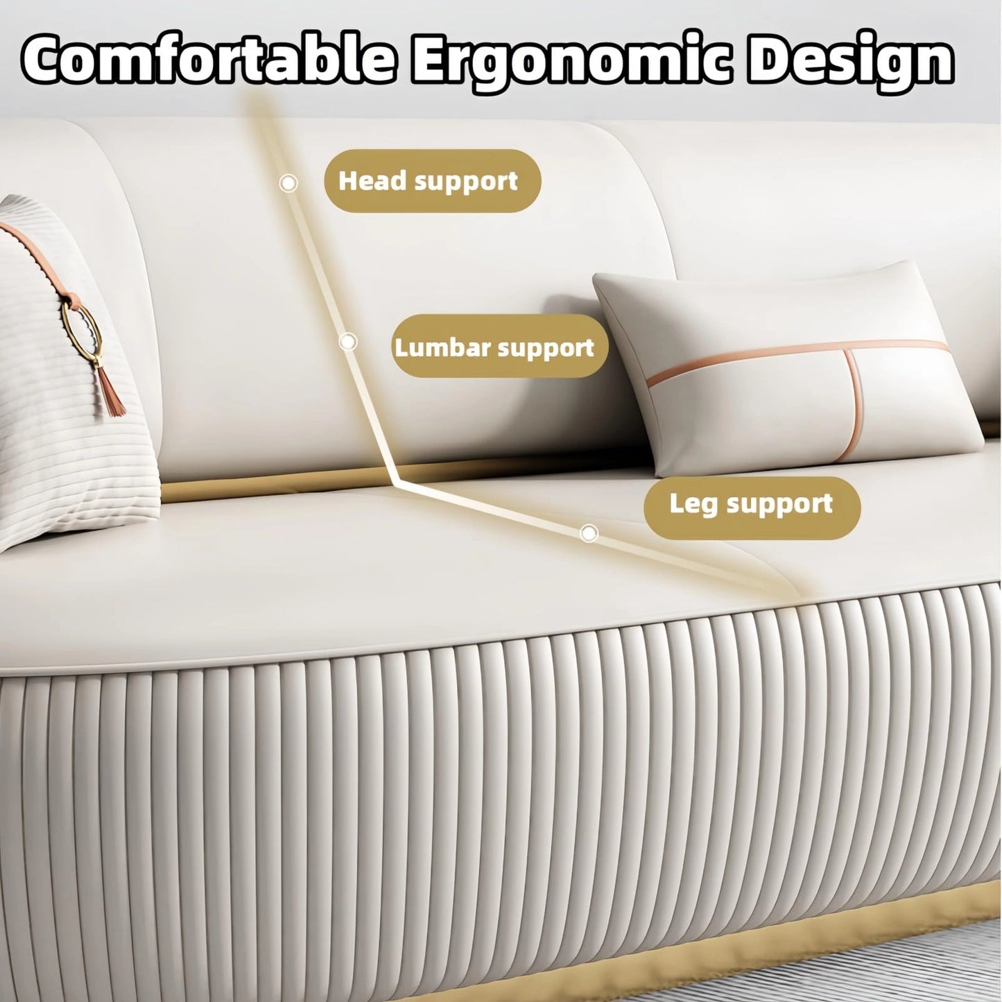 Aihm-Lon Commercial Use Sectional Sofa Set with with Coffee Table and Chair 67''-110''