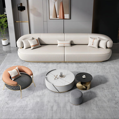 Aihm-Lon Commercial Use Sectional Sofa Set with with Coffee Table and Chair 67''-110''