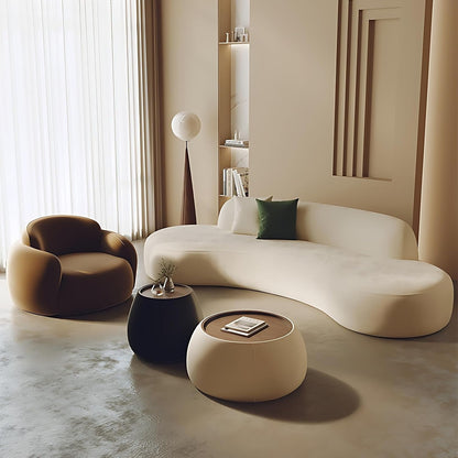 Aihm-Lon Commercial Grade Velvet Sofa Set with Table and Chair for Beauty Salon Meeting Room 67"-142"