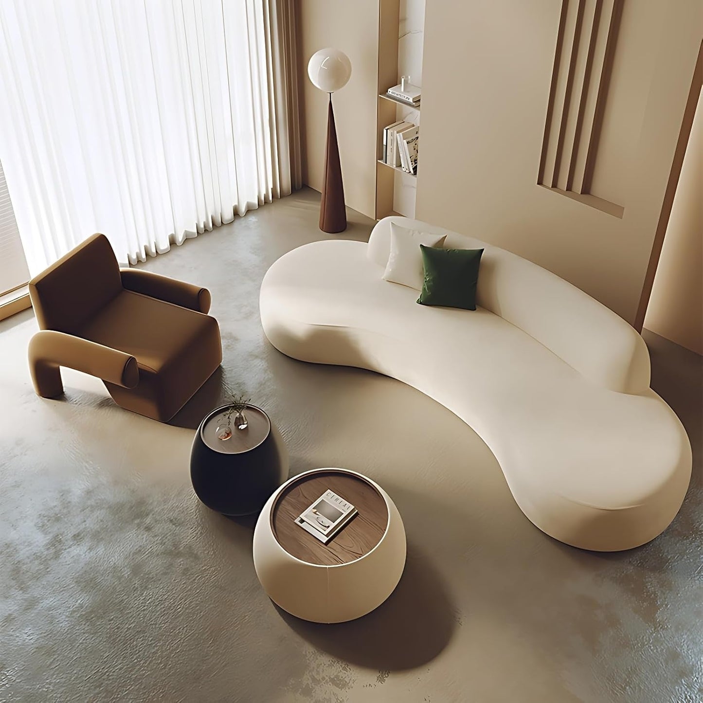 Aihm-Lon Commercial Grade Velvet Sofa Set with Table and Chair for Beauty Salon Meeting Room 67"-142"