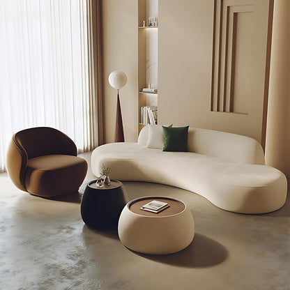 Aihm-Lon Commercial Grade Velvet Sofa Set with Table and Chair for Beauty Salon Meeting Room 67"-142"