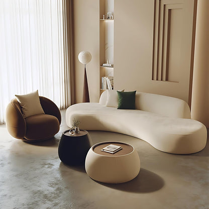 Aihm-Lon Commercial Grade Velvet Sofa Set with Table and Chair for Beauty Salon Meeting Room 67"-142"