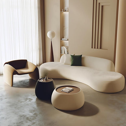 Aihm-Lon Commercial Grade Velvet Sofa Set with Table and Chair for Beauty Salon Meeting Room 67"-142"